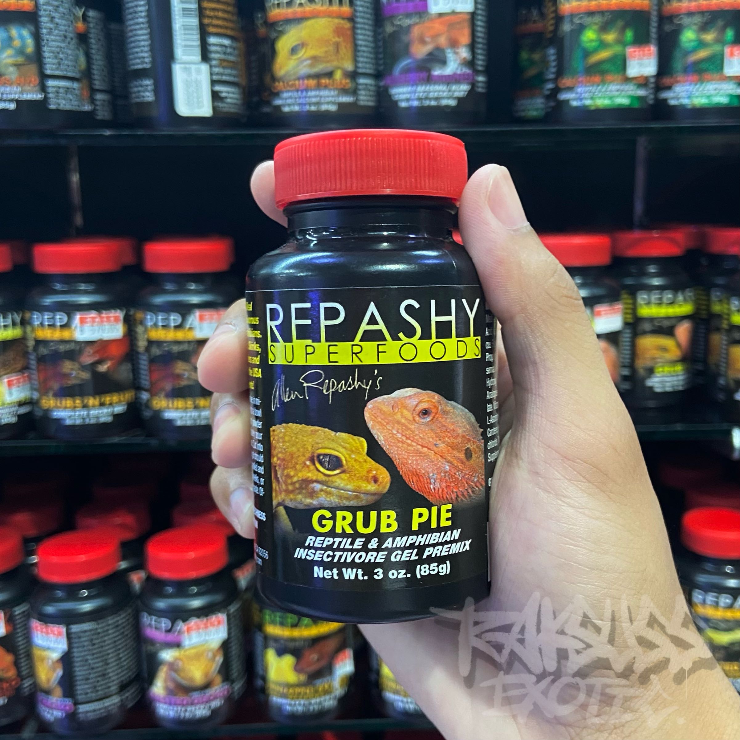 Repashy Grub Pie Reptile & Amphibian Insectivore Gel Premix Net Wt. 3oz. (85g)