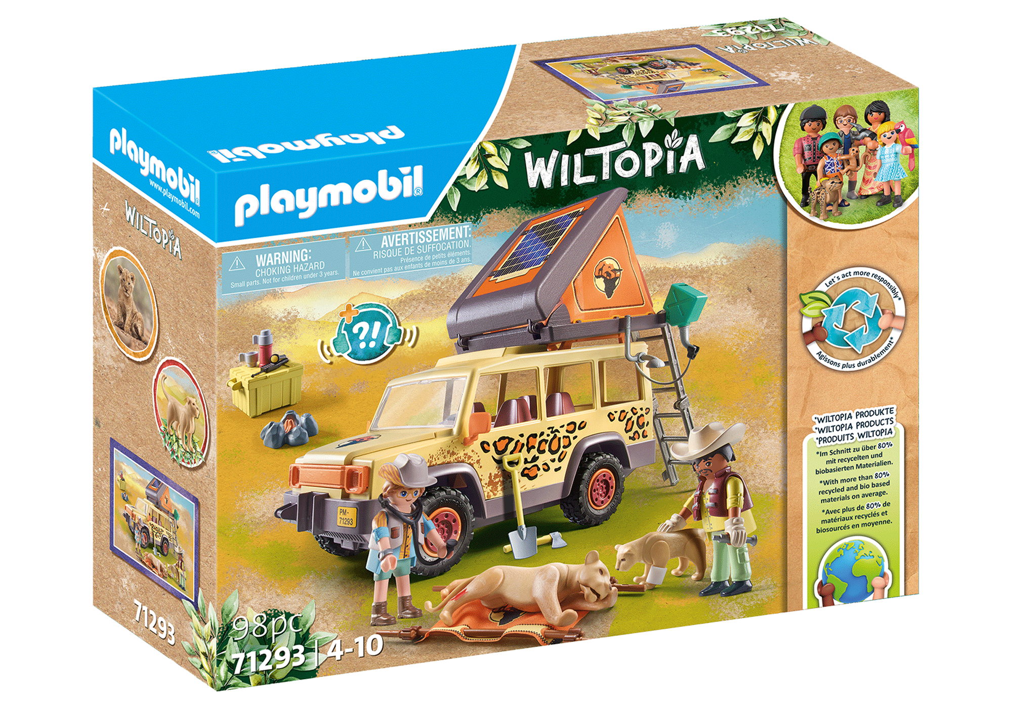 Playmobil วิลโทเปีย รถกู้ภัยสัตวแพทย์ PM-71293-23