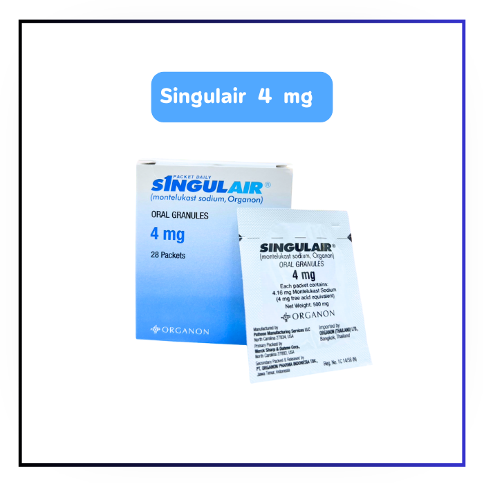 Singulair 4 mg ชนิดผงแกรนูล 1 ซอง