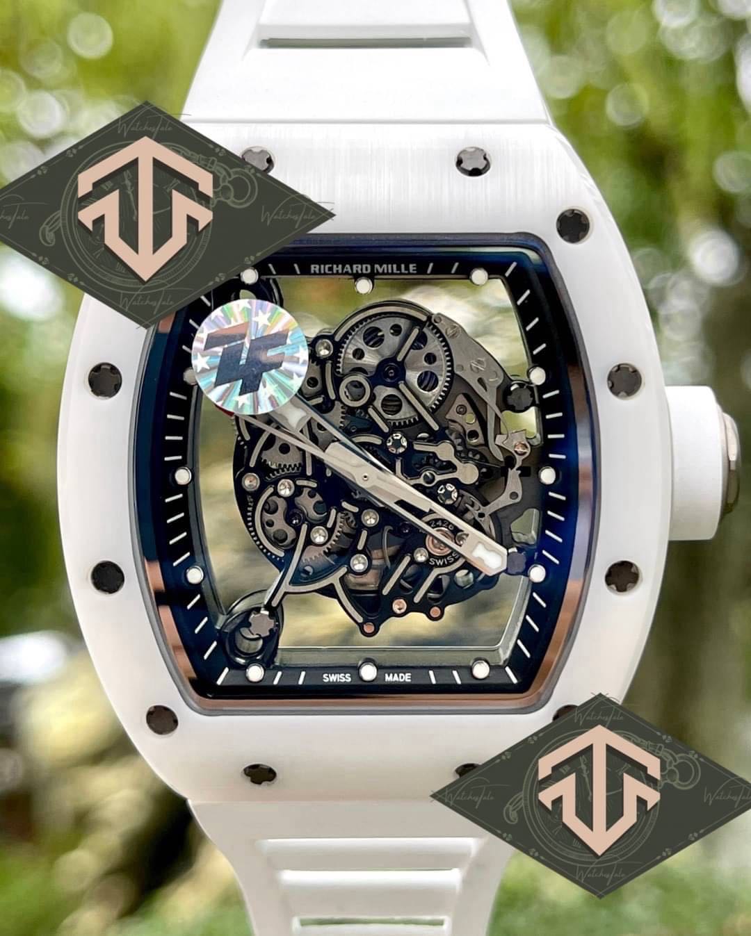 Richard Mille Rm055 Bubba Watson White Ceramic ZF V.2