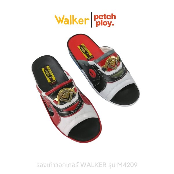 WALKER รุ่น M4209 รองเท้าแตะผู้ชาย วอกเกอร์ รองเท้าหนังแท้ 4209