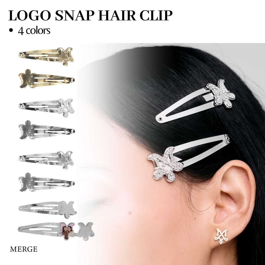 Merge Official - Logo Snap Hair Clips (Crystal จัดส่ง 17/07)