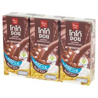 โกโก้ ซอย นมถั่วเหลืองผสมโกโก้และวุ้นมะพร้าว 180มล. แพ็ค 3 กล่อง 8851919620405 (07)