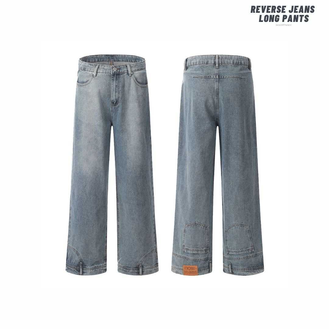 (พร้อมส่ง) Jeera168 | Reverse Jeans Long Pants