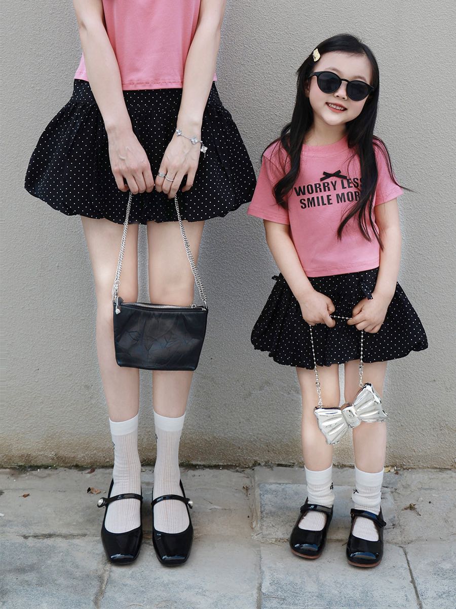 Pre order 12-18วัน ชุดคู่แม่-ลูก เสื้อพร้อมกระโปรง