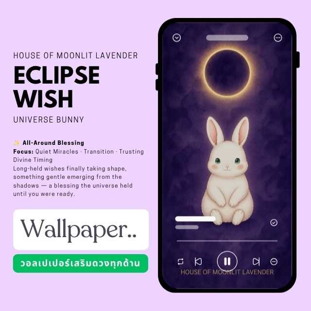 วอลเปเปอร์กระต่ายเสริมดวงครบทุกด้าน  | CLIPSE WISH