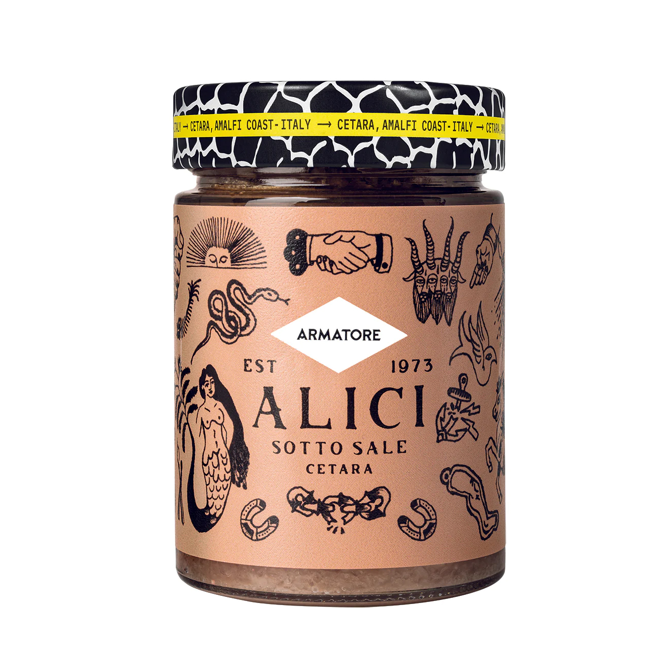 Anchovies Of Cetara In Salt Armatore - 215gr