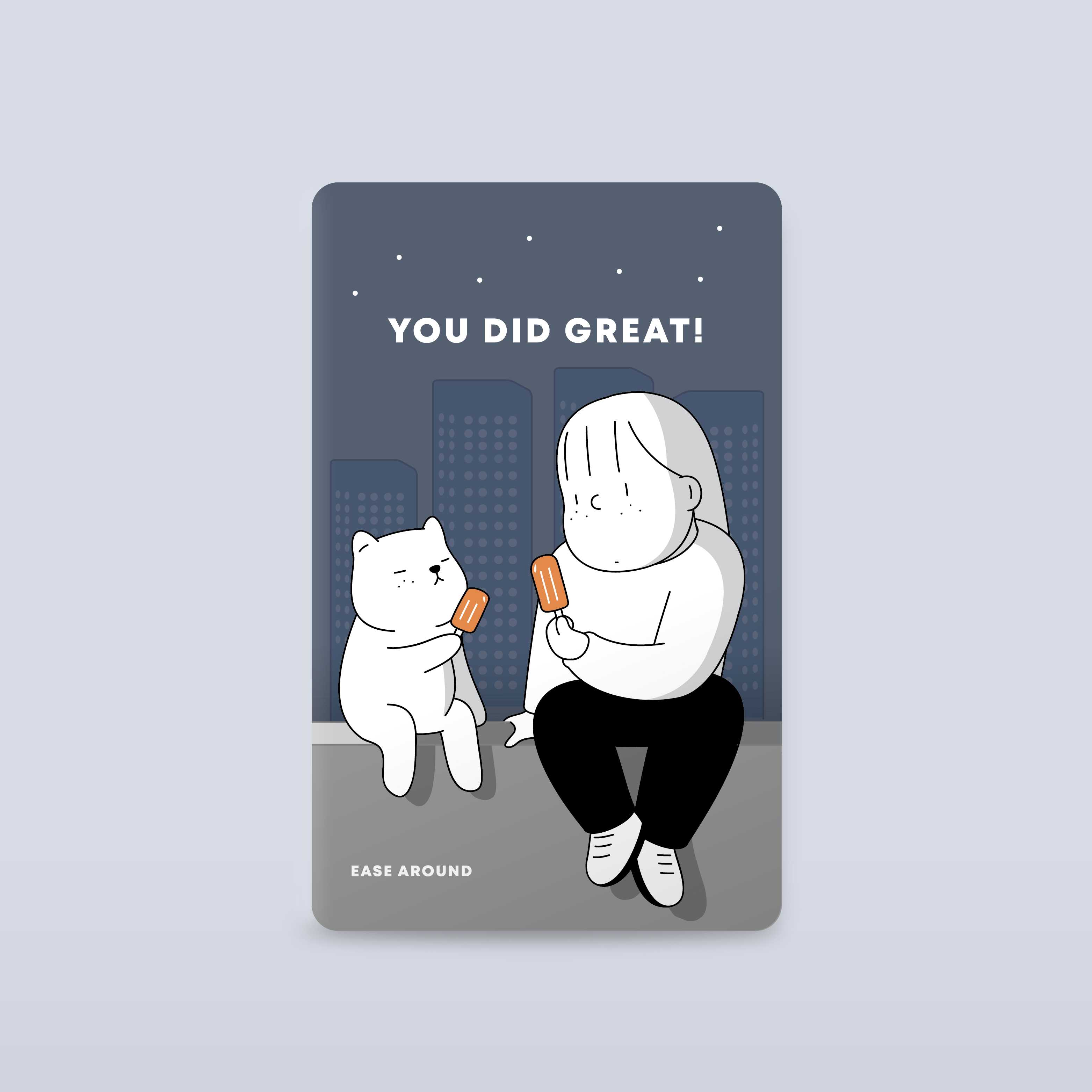 CARD STICKER - YOU DID GREAT!