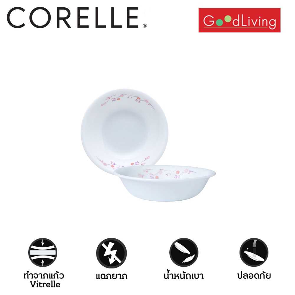 Corelle Botanical ชามของหวาน 290 มล. ขนาด 5.4 นิ้ว (13.5 ซม.)จำนวน 2 ชิ้น /C-03-410-BTC-2