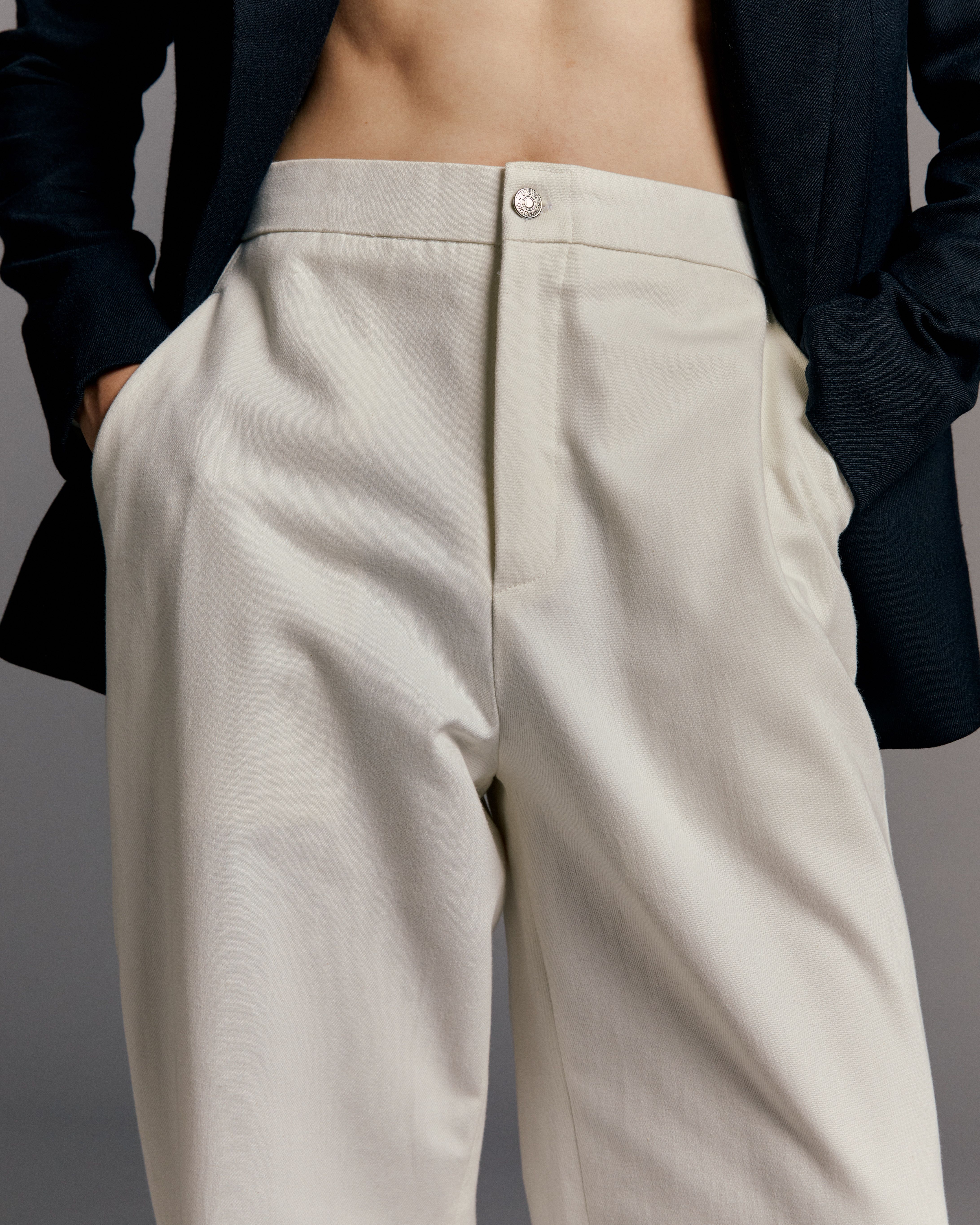 White Denim Cargo Pants