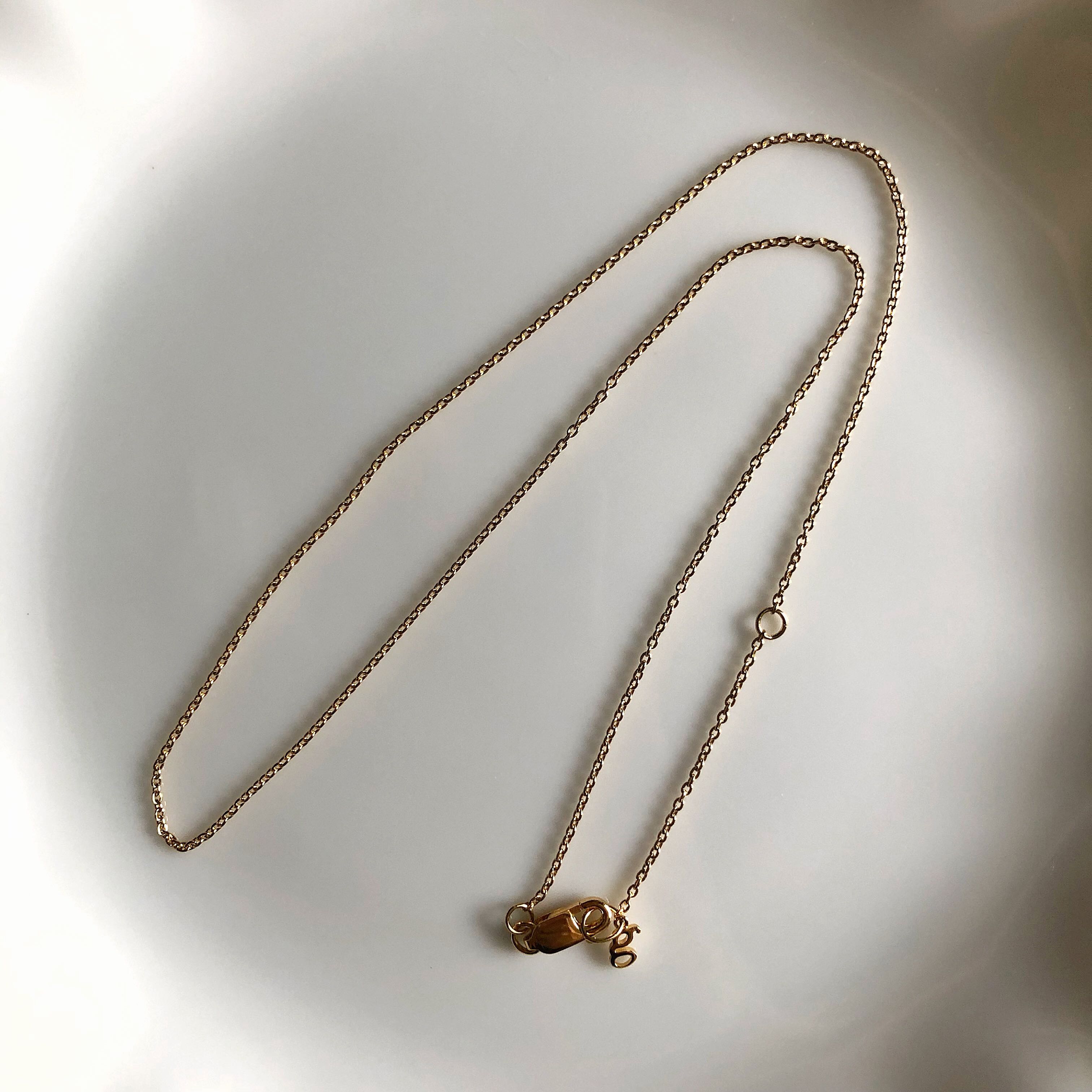 grumpy, plain necklace (alphabet collection)_สร้อยไม่รวมจี้