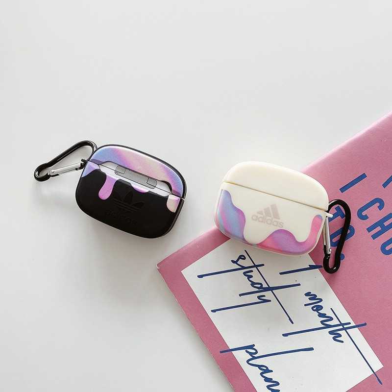 ♥ เคส Airpods : Rainbow adidas ยางลายอดิดาส สีขาว ( พร้อมส่งเฉพาะรุ่น PRO )