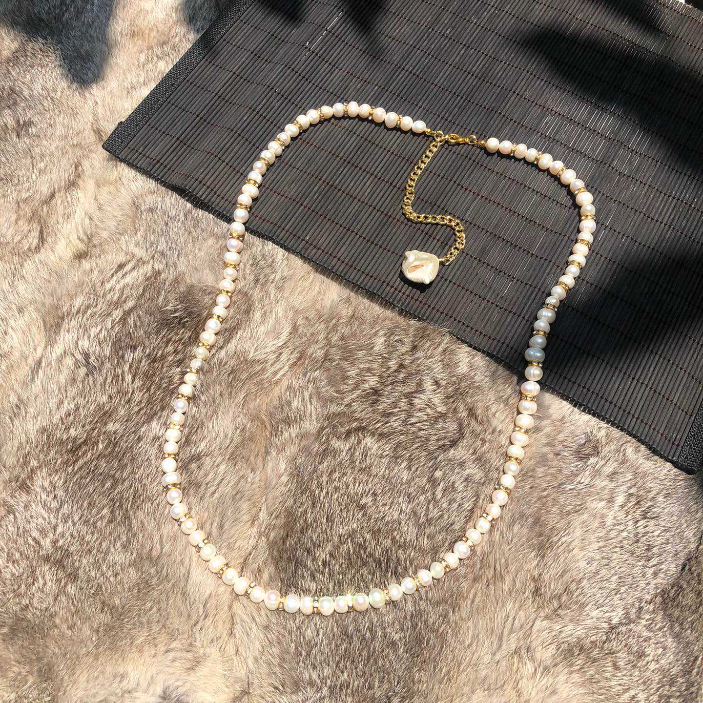 FreshWater PEARL Ultra-Long Necklace 🤍🧜🏻‍♀️🤍 สร้อยคอ มุกแท้ เม็ดใหญ่  Luster วาวสวย