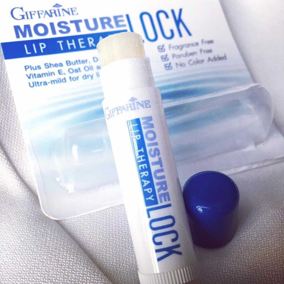 ลิปมันบำรุงริมฝีปาก มอยส์เจอร์ ล็อค ลิป เธอราพี Giffarine GuruAew #skincare