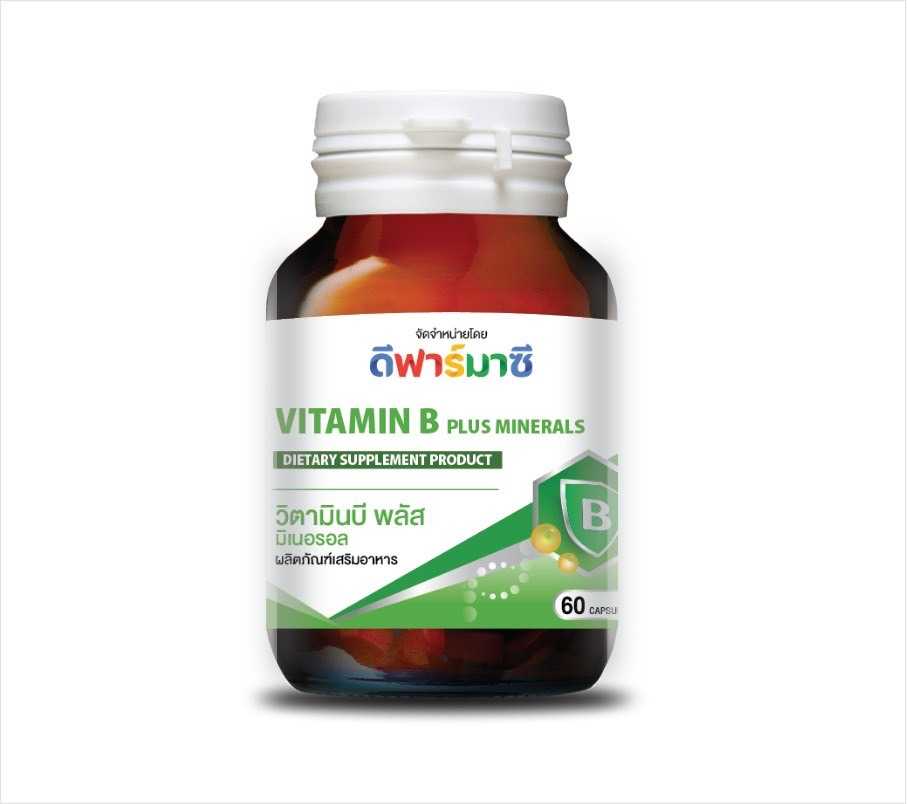 DPHARMACY VITAMIN B PLUS MINERALS 60'S