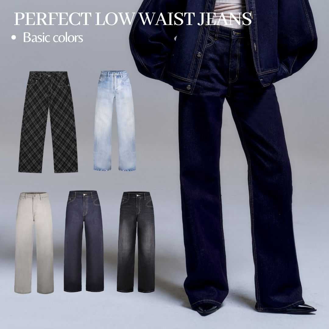 Merge Official - Perfect Low Waist Jeans Basic Colors  (พร้อมส่ง)(สีใหม่ เปิดขาย 15 Jun  20:00)