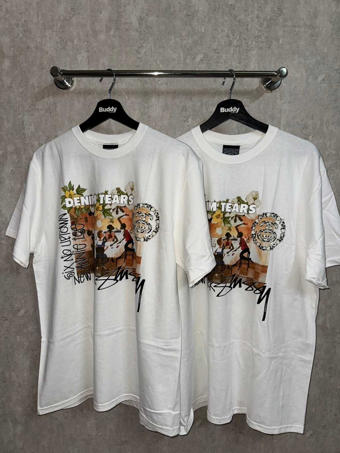 Stussy X Denim Tears Annie Lee Tee White
