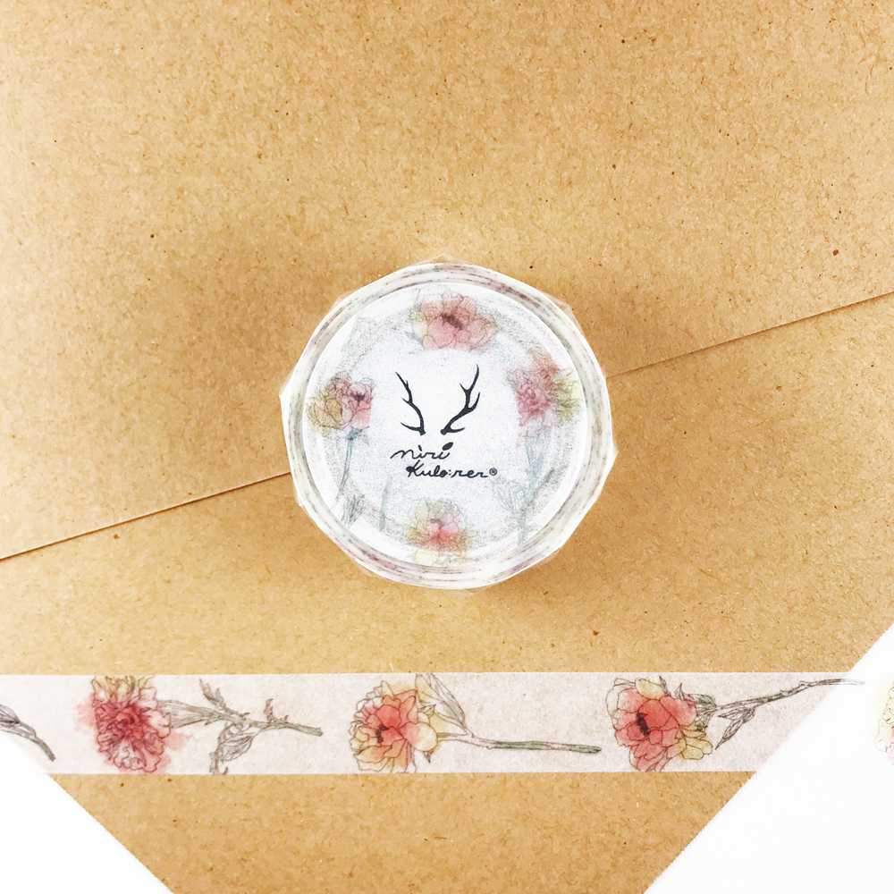 เทปตกแต่ง MiriKulo:rer - masking Tape / cut flower