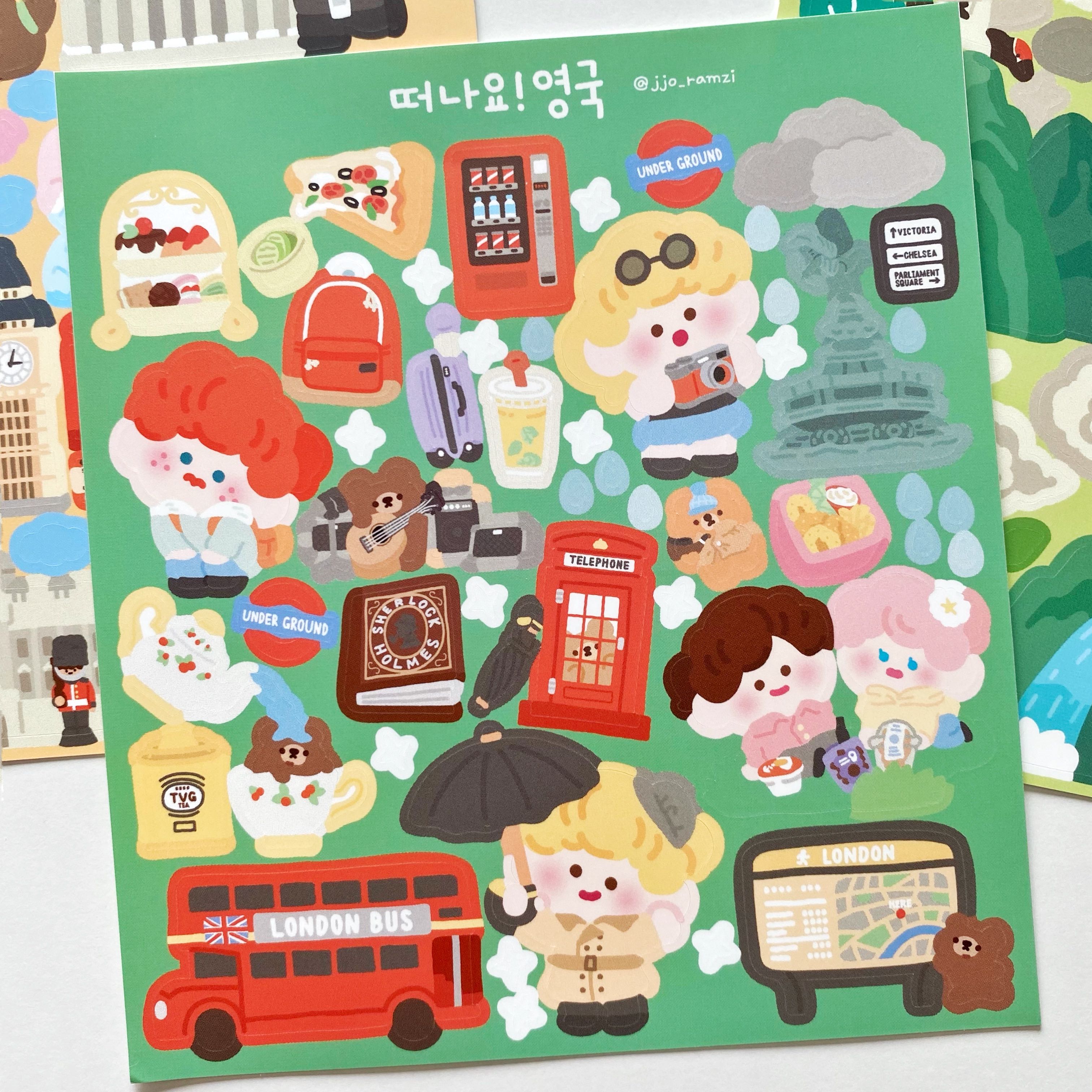Jjo big sticker (6 types)