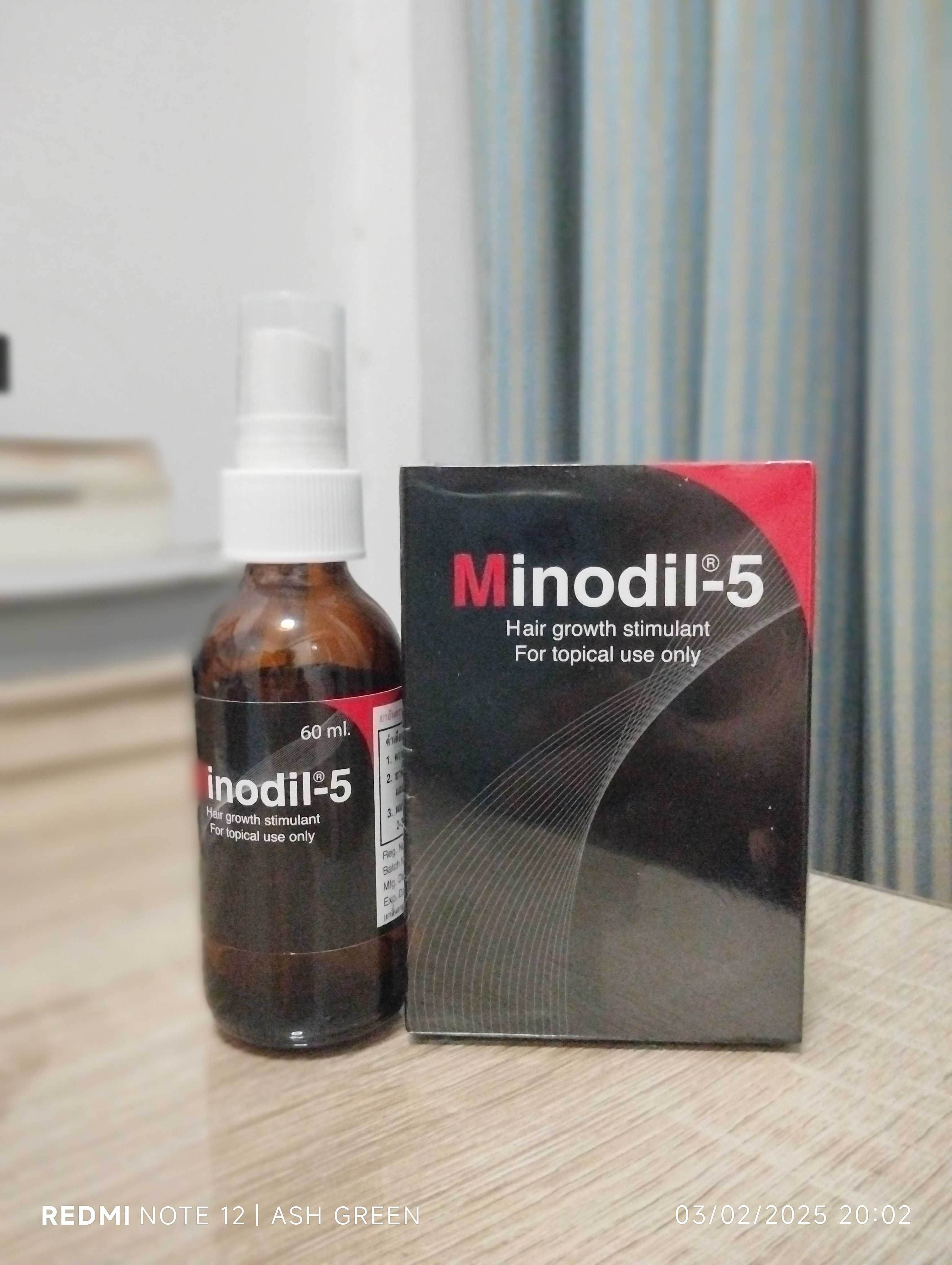 Minodil-5 ไมโนดิล-5 5% 60 มล. ยากระตุ้นการเจริญเติบโตของเส้นผม