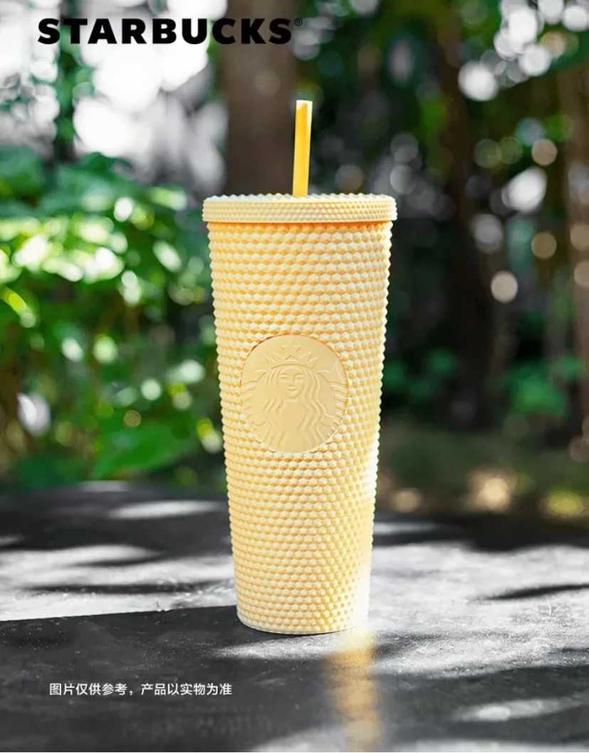 Starbucks yellow durian bottle