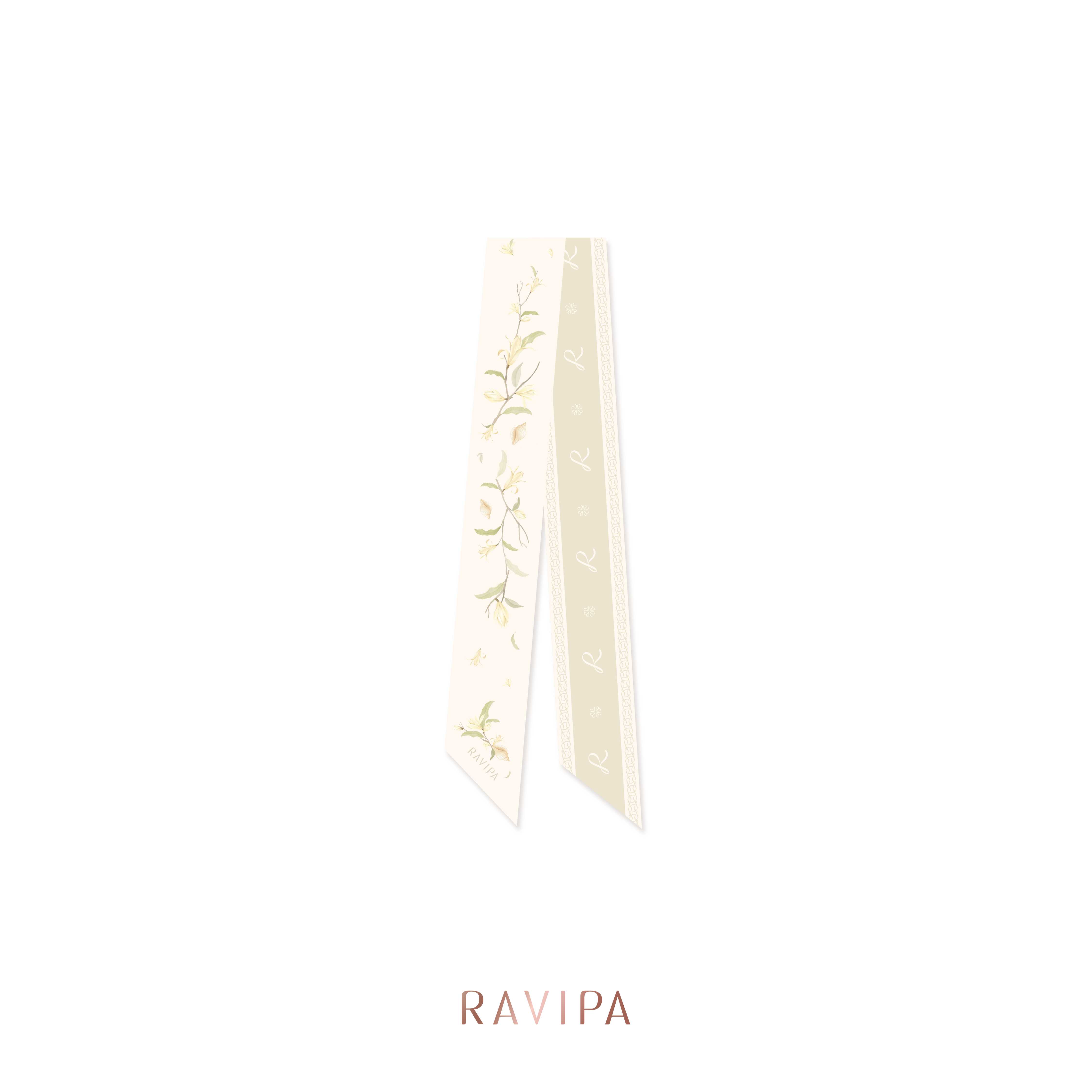 RAVIPA | Flower of Ganesha Twilly  - ผ้าพันคอทวิลลี่