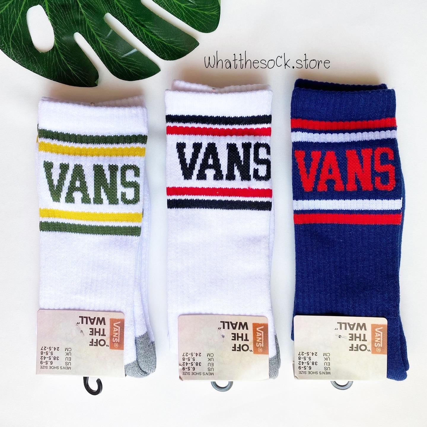 Vans sock ถุงเท้าสตรีท ถุงเท้าข้อยาว พร้อมส่ง‼️