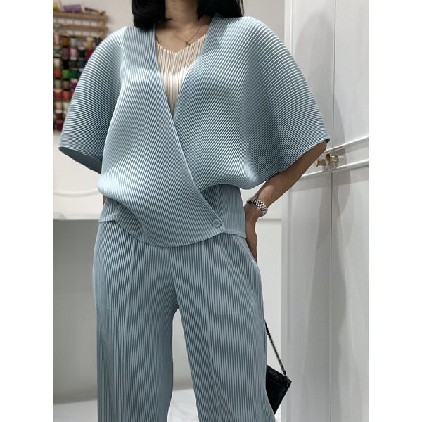2MUAY รุ่น GJO2905 THICK WRAP PLEATED CARDIGAN เสื้อผู้หญิง เสื้อคลุมพลีทคุณภาพ 6สี FREE SIZE