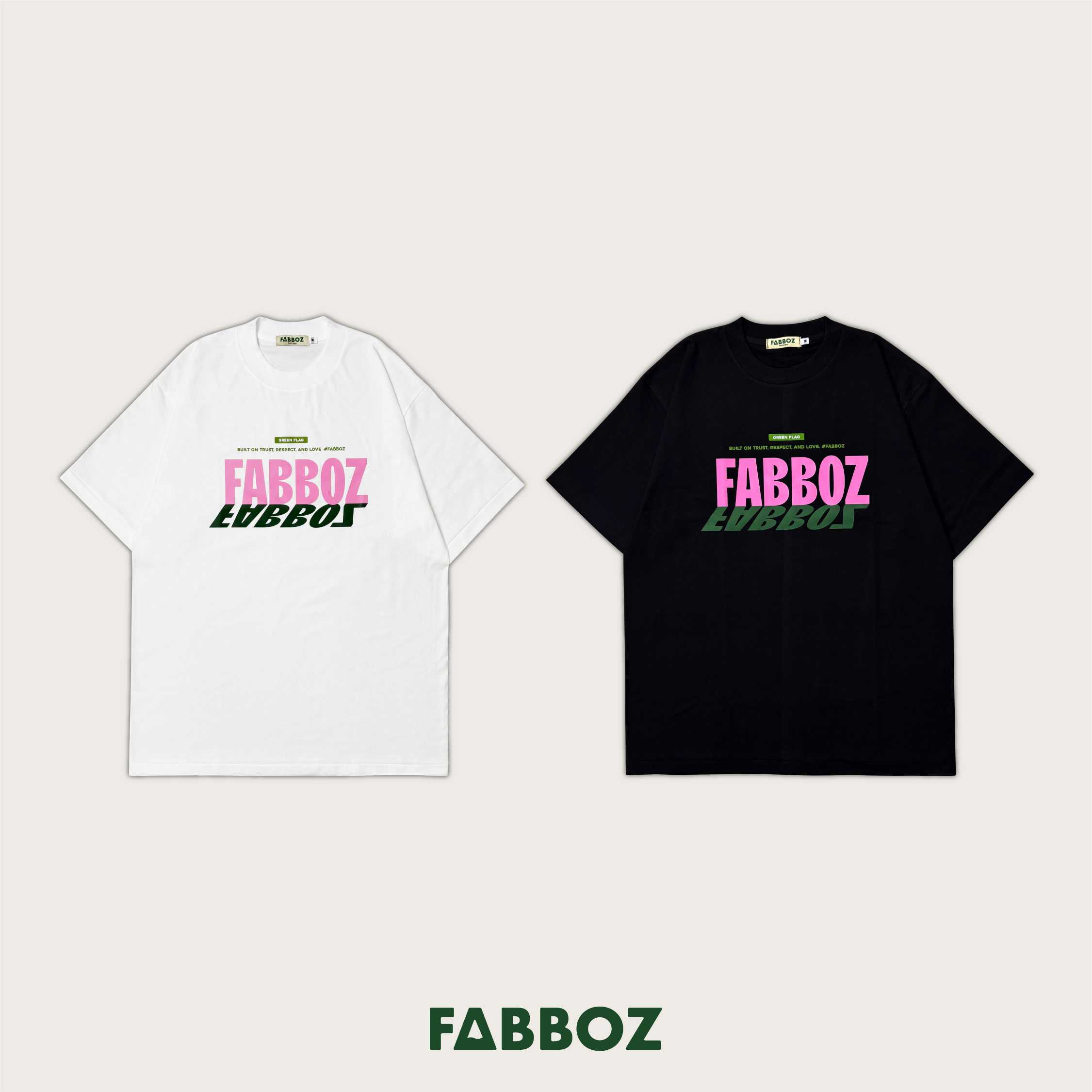 FABBOZ เสื้อคอกลมโอเวอรไซด์ คอตตอนพรีเมี่ยม