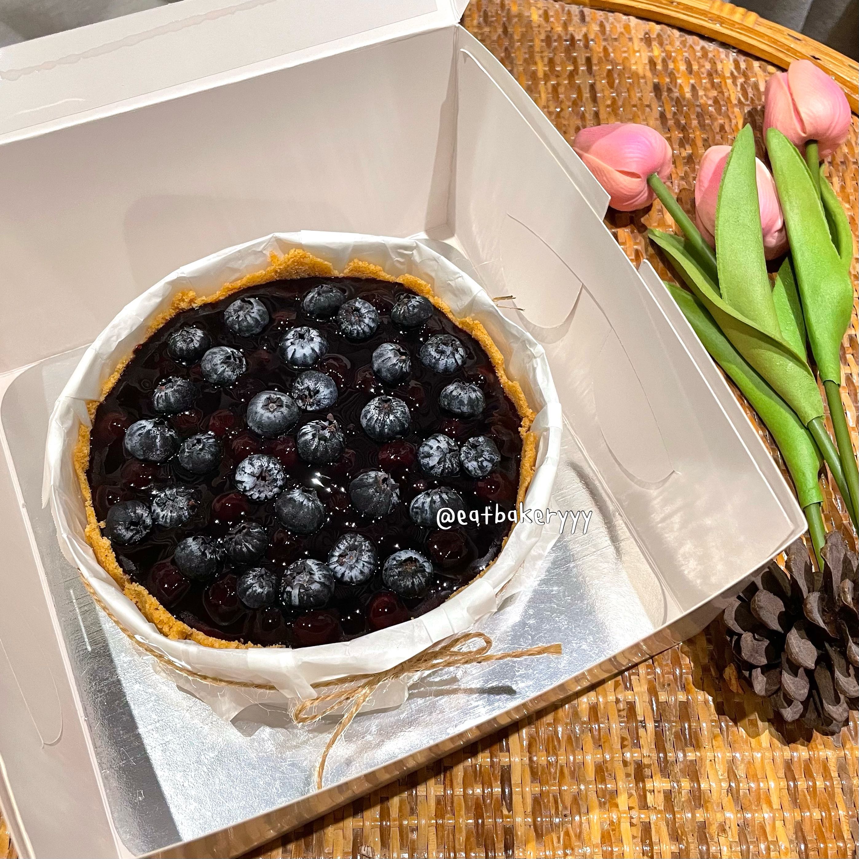 Blueberry Cheese pie 1P l บลูเบอรี่ชีสพาย 1 ปอนด์ (Pre-order)
