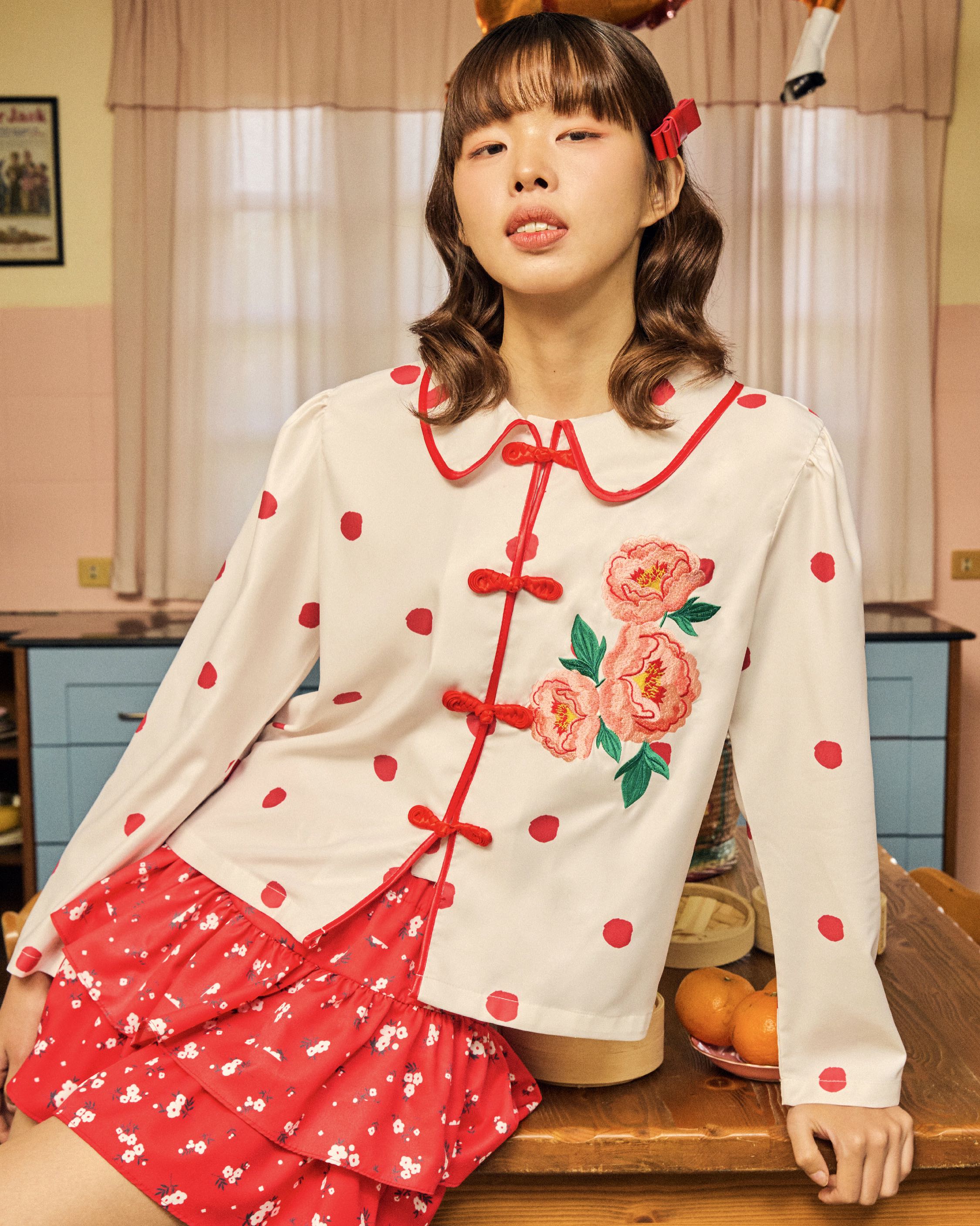 Peony Blossom Woman Top