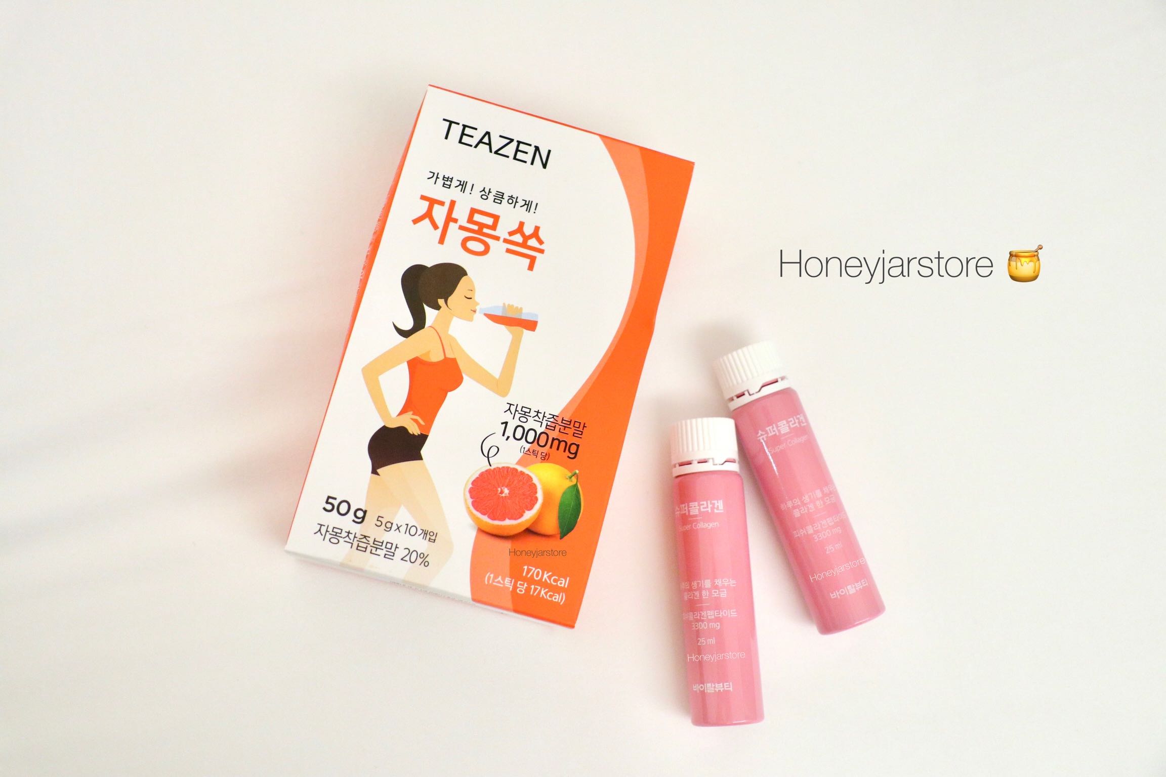 [ส่งฟรี] Teazen Grapefruit tea ชาจามง ขนาด 10 ซอง