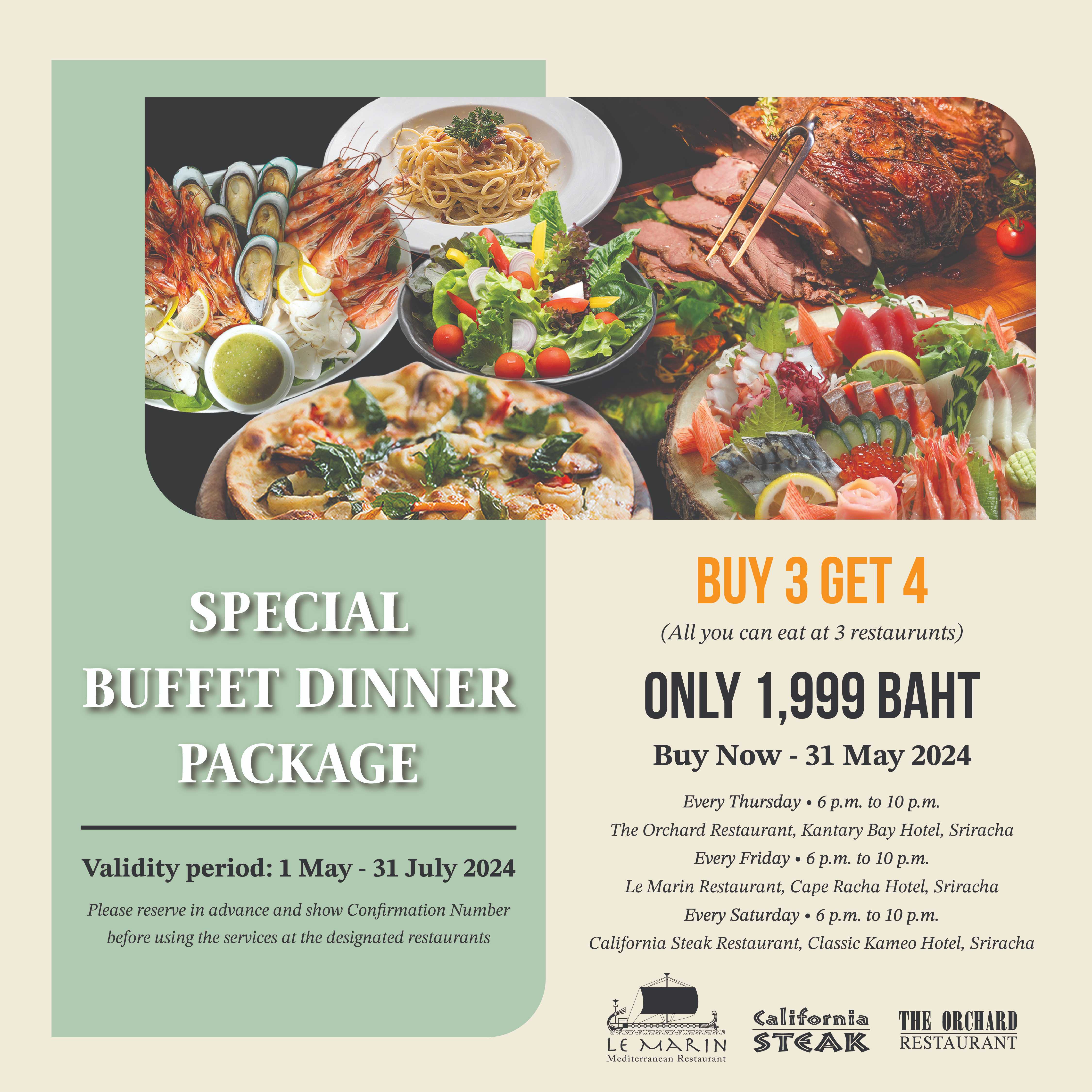 Special Buffet Dinner Package
