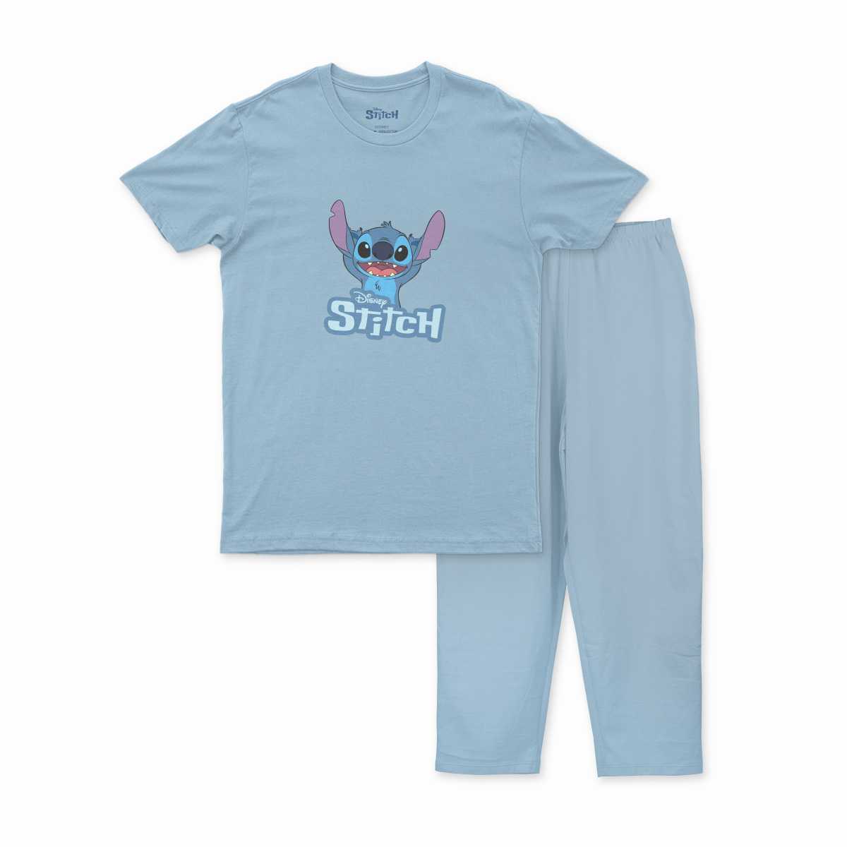 ชุดนอนเด็ก ลาย Stitch ลิขสิทธ์เเท้ เส้นใย 100% cotton แขนสั้น ขายาว (013SCCST/BLM)