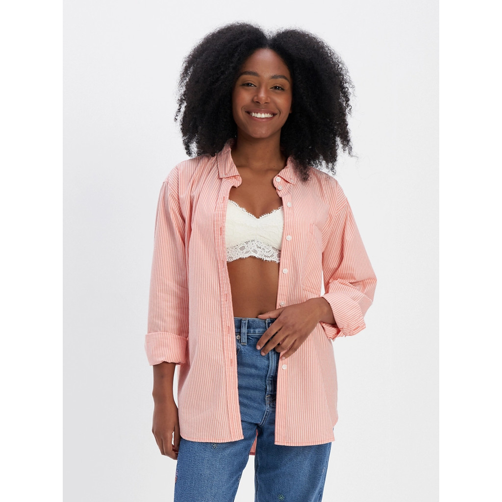 American Eagle เสื้อเชิ้ตผู้หญิง CORE PREP YD สี CORAL - 035-5020-199