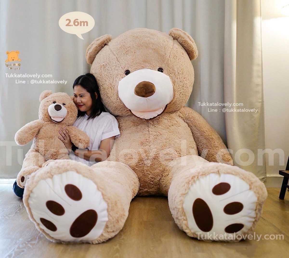 ตุ๊กตาหมีตัวใหญ่ 80cm-3.4M (ตุ๊กตาหมีเท็ดดี้แบร์)