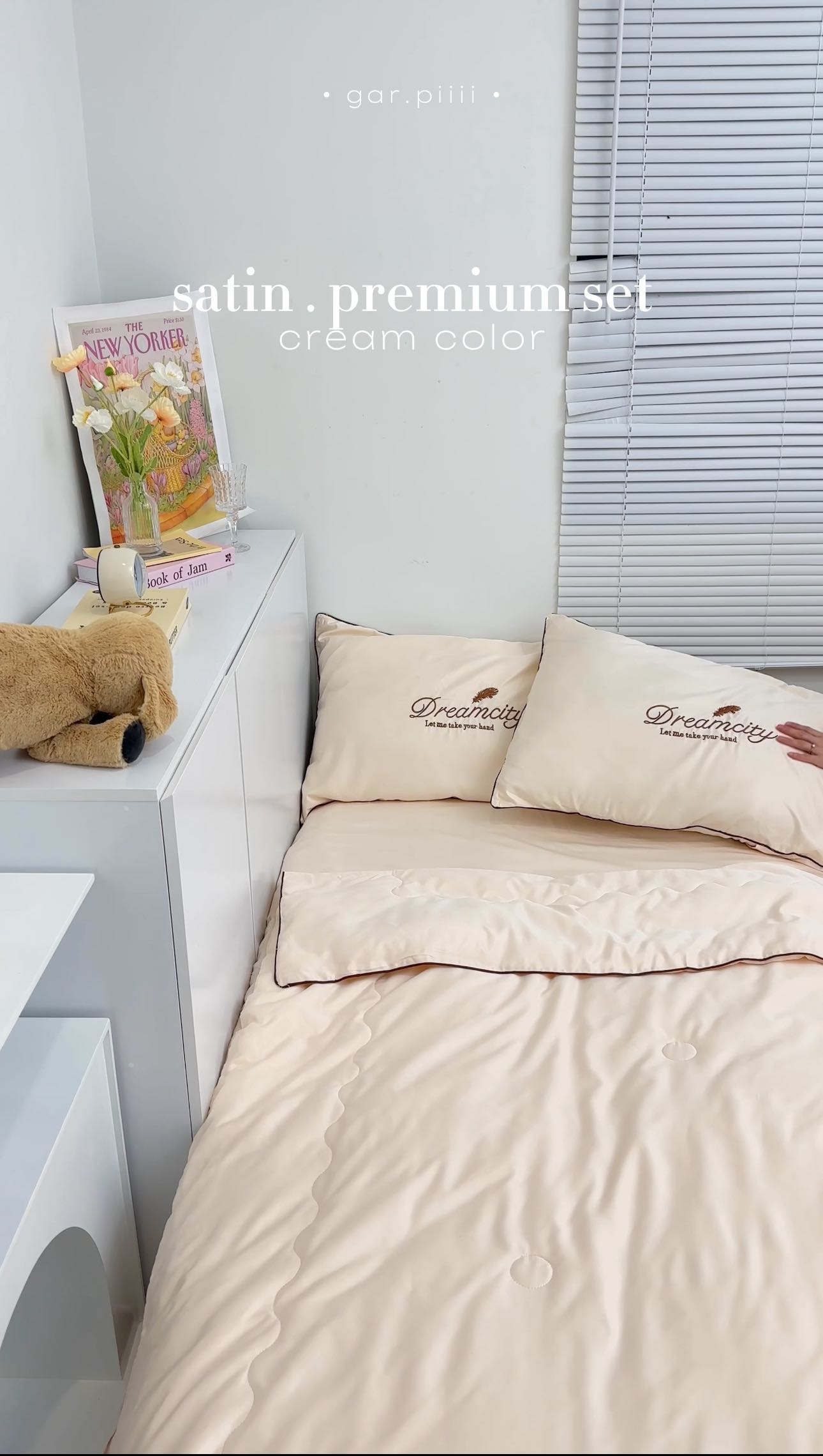 satin premium : cream color