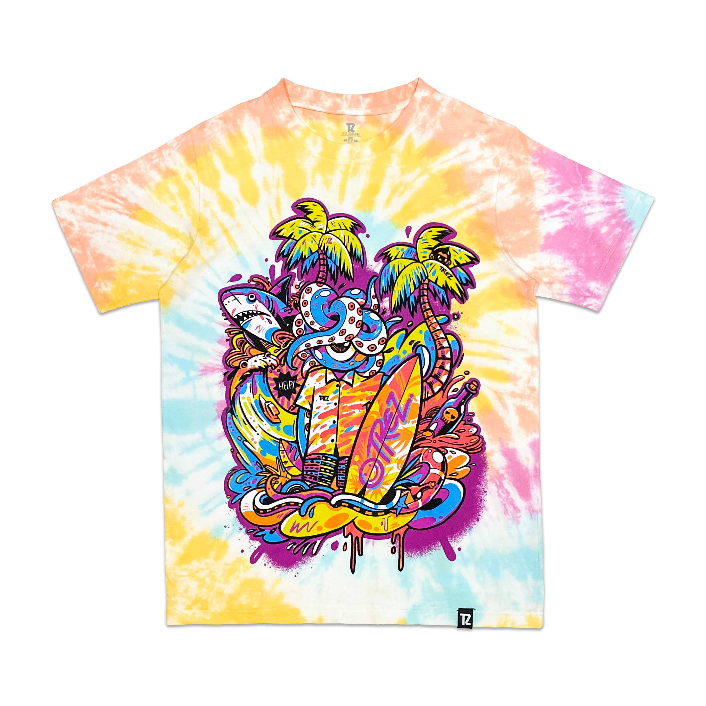 TZ SUMMER BEACH TIE DYE TEE