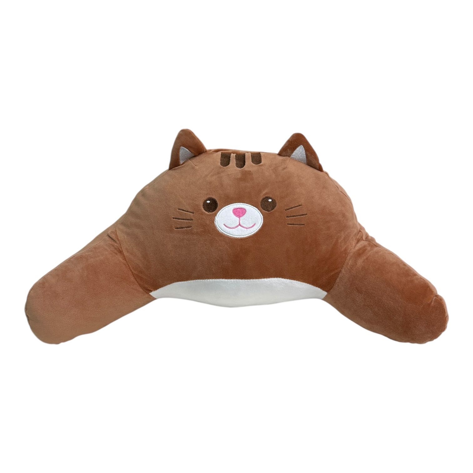 เบาะรองหลัง หมอนรองหลัง หมอนพิงหลัง รูปแมว สีน้ำตาล