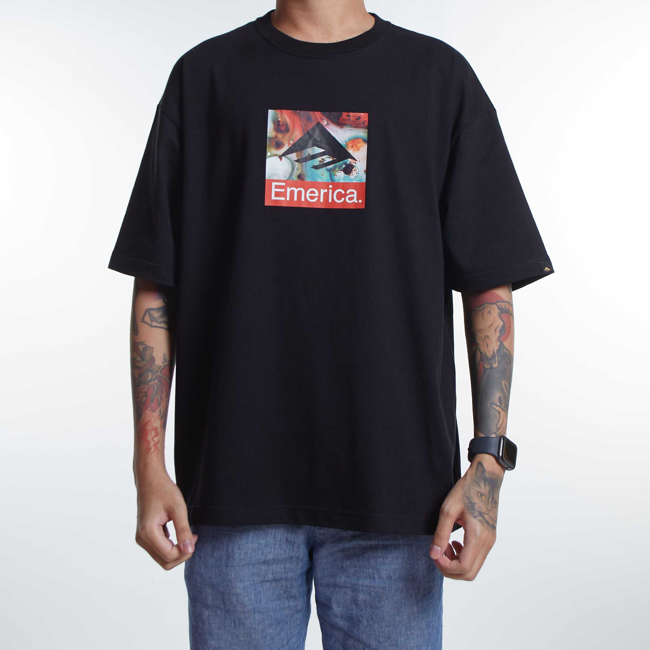 EMERICA เสื้อยืด BLACK ACID DROP SS TEES