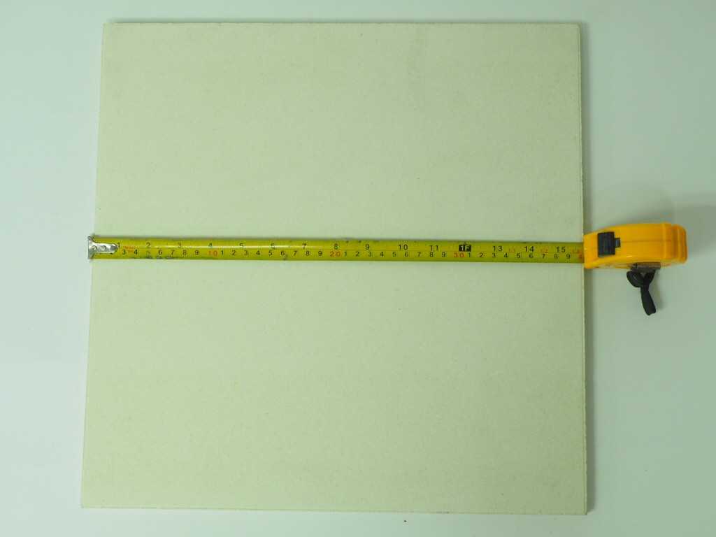 BATT COR.(SQUARE) 400X350X12 MM. แผ่นทนไฟคอร์เดียไรด์
