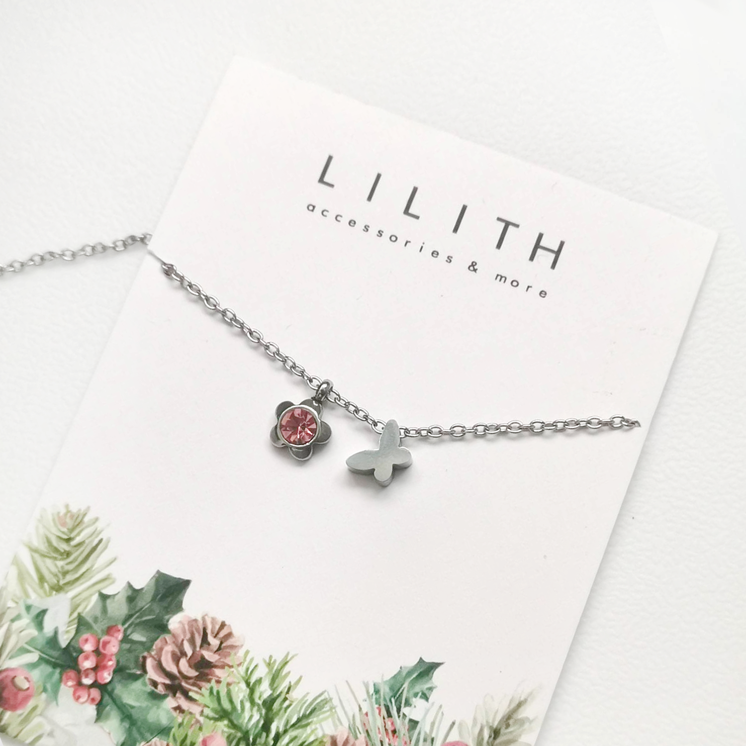 Lilith -  Tiny Butterfly Necklace