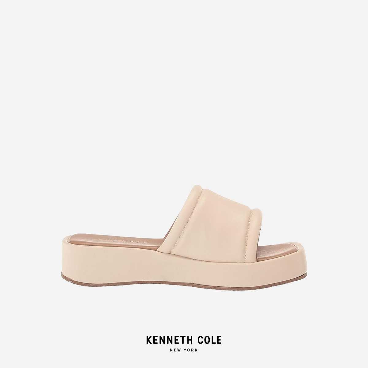 KENNETH COLE รองเท้าส้นตึกผู้หญิง รุ่น ANDREANNA BIANCA สีครีม ( WED - KL23AND02-150 )