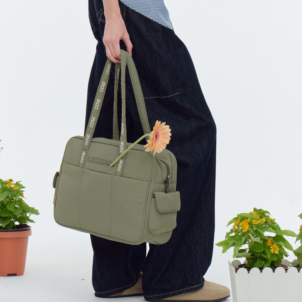 COVE Mailbox Laptop Tote กระเป๋าสะพายข้าง ใส่แลปท็อป 13 นิ้ว ผ้าไนลอน น้ำหนักเบา