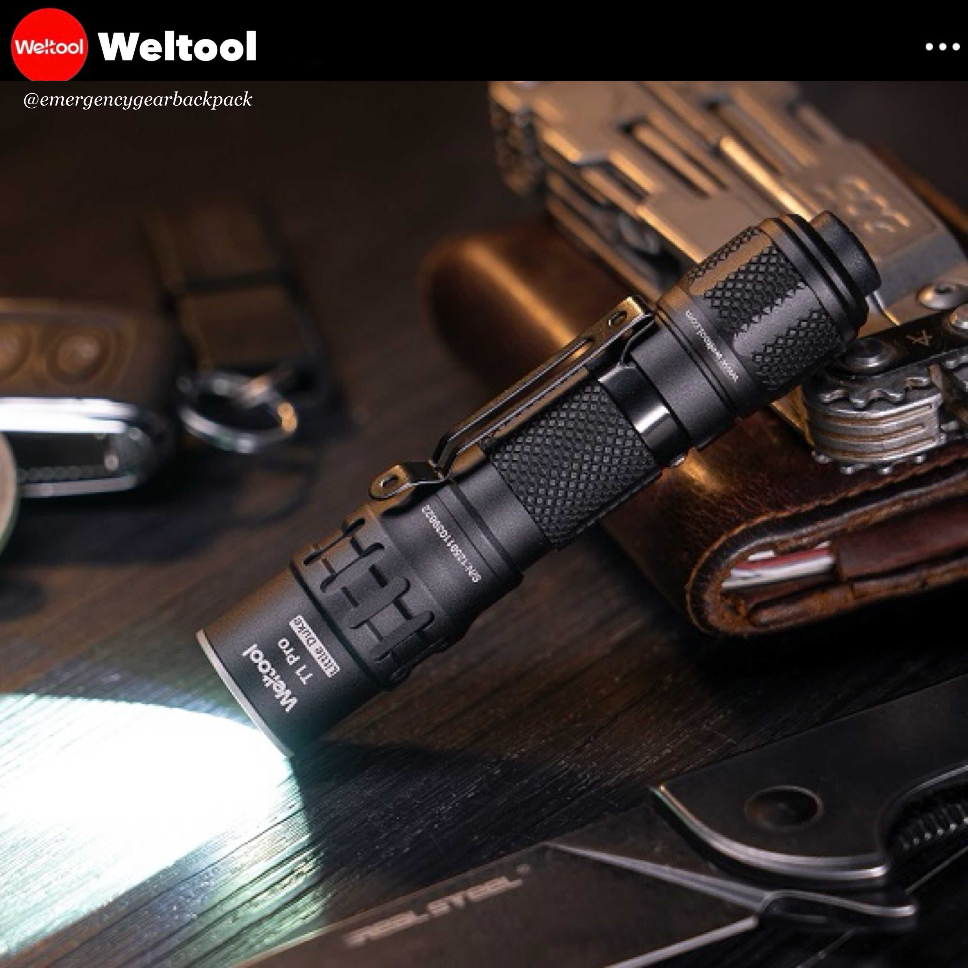 Weltool T1 Pro V3 EDC Flashlight 600 Lumens 313M