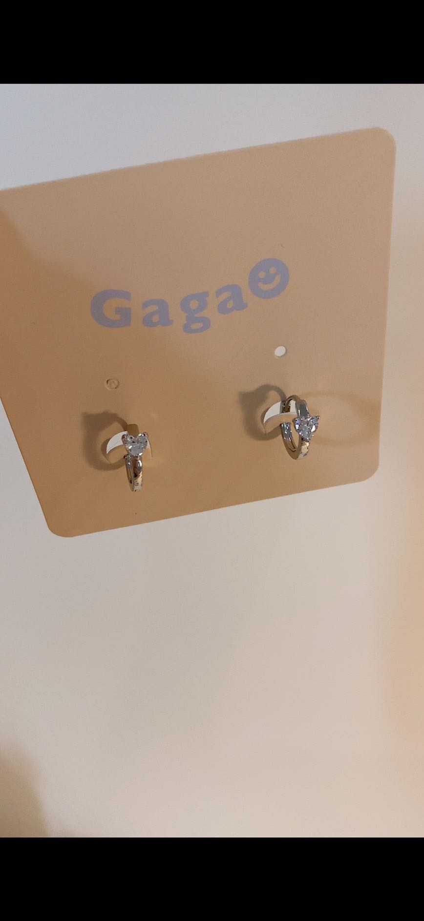 B20 (หัวใจ)(ห่วง) ต่างหู GAGA แพ้ง่ายใส่ได้