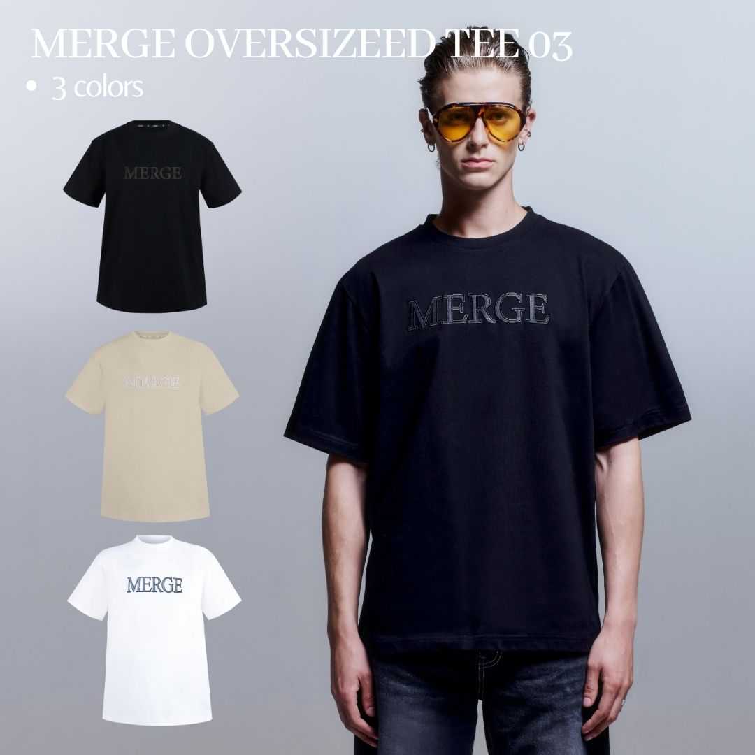 Merge Official - Merge Oversized Tee 03 (พร้อมส่ง)(สี Black , Beige เปิดขาย 20 May 12:00)