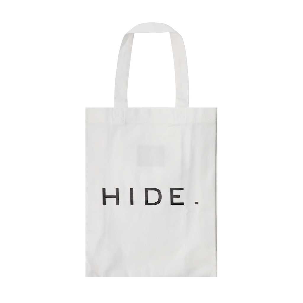 H.037 - LOGO LONG TOTE BAG - WHITE