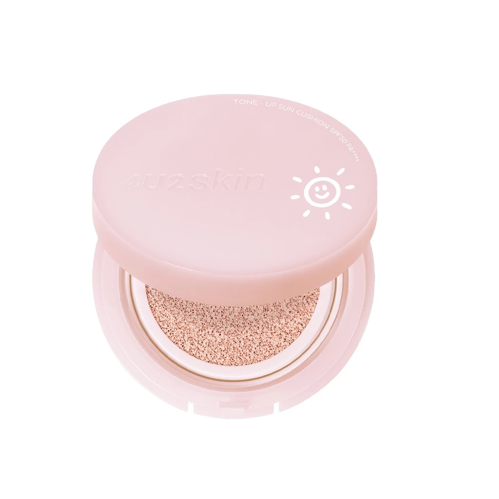 4U2 Skin Tone Up Sun Cushion SPF50 PA++++ คุชชั่นกันแดดโทนอัพผิว อัพผิวไบร์ท ฉ่ำโกลว์เล่นแสง