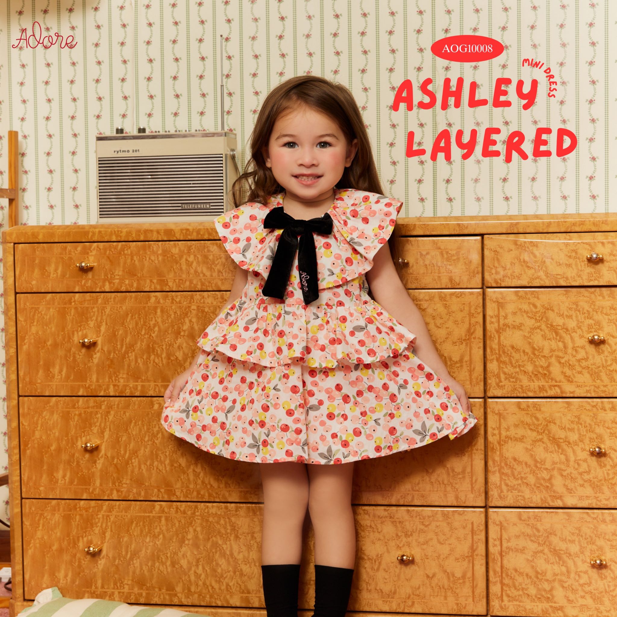 ADORE2112 AOG10008  : ASHLEY LAYERED MINI DRESS
